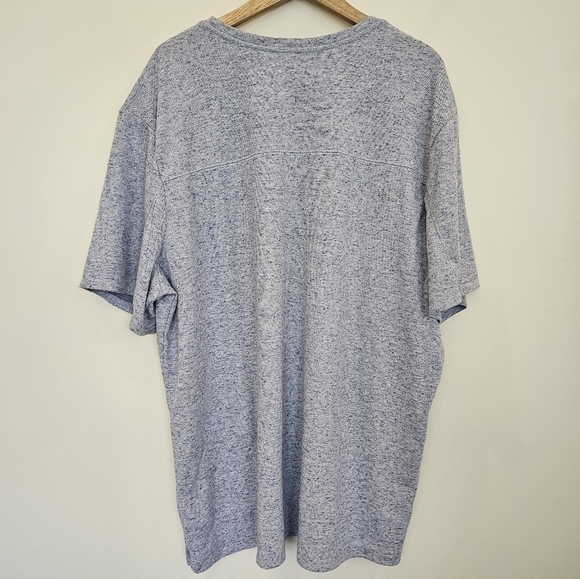 Tommy Bahama Marled Light Blue Crew Neck Short Sleeve Shirt Size 2XLB - Picture 8 of 10